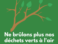 Ne brûlons plus nos déchets verts.